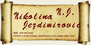 Nikolina Jezdimirović vizit kartica
